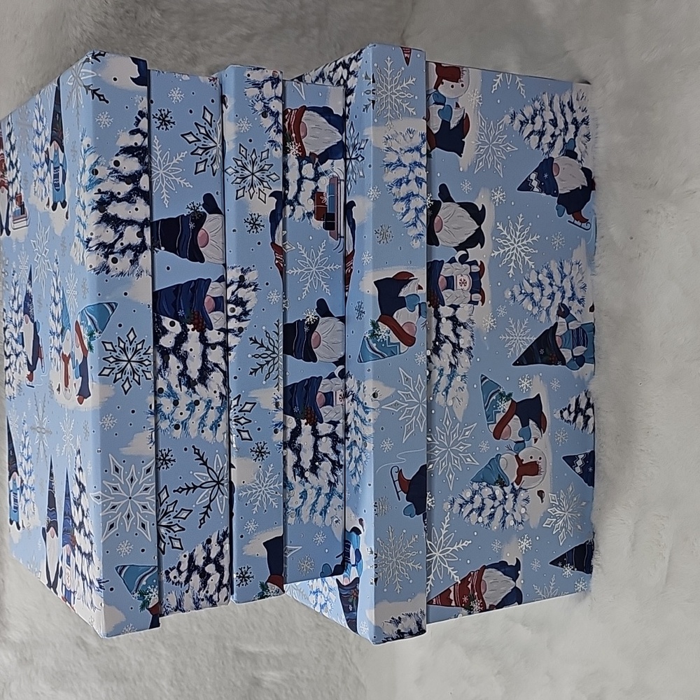 Clementine Paper Inc. Christmas Gnomes  Set of 3 Decrative Boxes